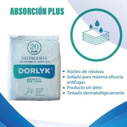 EMPAPADOR DORLYK 60*90 DE ALTA ABSORCIÓN PARA ADULTOS Y NIÑOS