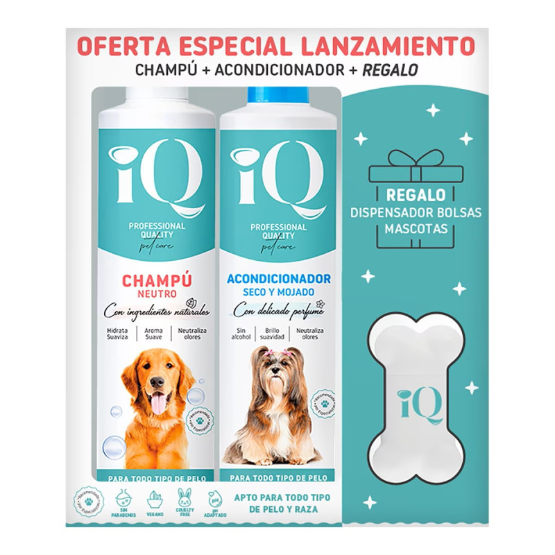 ASEVI CHAMPU + ACONDICONADOR PERRO + REGALO DISPENSADOR PACK AHORRO 300 ML X2