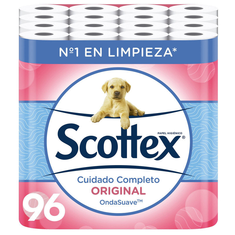 SCOTTEX ORIGINAL PAPEL HIGIÉNICO PACK AHORRO 96 UNIDADES