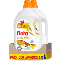 FLOTA  DETERGENTE FRAGANCIA MARSELLA  2X100 LAVADOS  FORMATO FAMILIAR LÍQUIDO, ROPA BLANCA Y DE COLOR