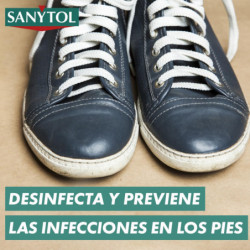 SANYTOL DESODORANTE PARA ZAPATOS DESINFECTANTE QUITAOLORES SPRAY 150 ML