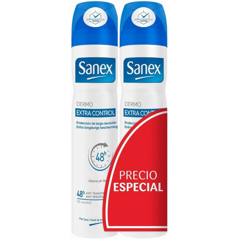 SANEX DESODORANTE  SP 200 DUPLO DERMO EXTRA CONTROL 48 HORAS PROTECCION EFICAZ Y SALUDABLE