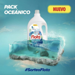 FLOTA  DETERGENTE LÍQUIDO QUITAMANCHAS AGUA FRÍA,ROPA BLANCA Y DE COLOR FRAGANCIAOCEANICO, 2X100 LAVADOS