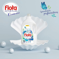 FLOTA  DETERGENTE LÍQUIDO QUITAMANCHAS AGUA FRÍA,ROPA BLANCA Y DE COLOR FRAGANCIAOCEANICO, 2X100 LAVADOS