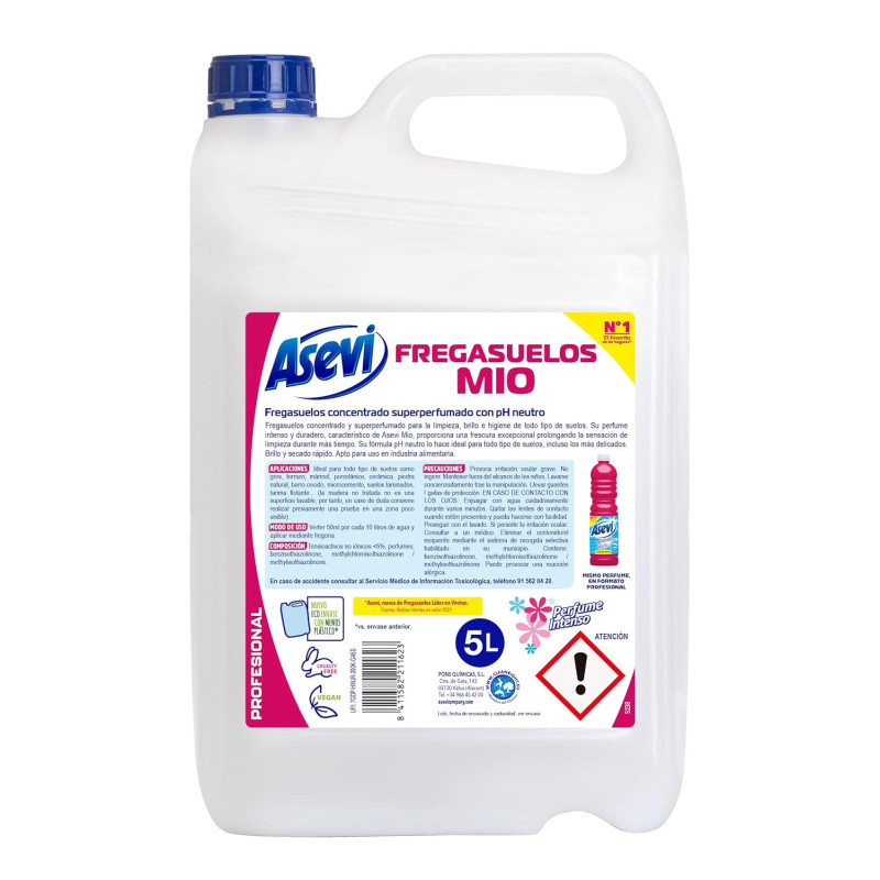 FREGASUELOS ASEVI FRAGANCIA MIO PROFESIONAL 5 L