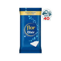 FLOR ELIXIR SUAVIZANTE ACONDICIONADOR PARA SECADORAS, 80 SERVICIOS 2*40 UDS