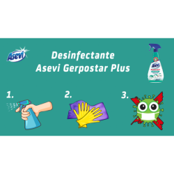 ASEVI GERPOSTAR PLUS GARRAFA 5 LITROS DESINFECTANTE PROFESIONAL