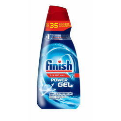 FINISH ALL IN 1 MAX POWER GEL BRILLO&PROTECCIÓN_ DETERGENTE GEL PARA EL LAVAVAJILLA_ 2 UNIDADES - TOTAL 70 LAVADOS