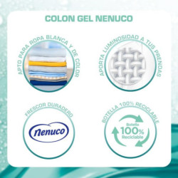 COLON NENUCO - DETERGENTE PARA LAVADORA_ ADECUADO PARA ROPA BLANCA Y DE COLOR_ FORMATO GEL - 40 LAVADOS
