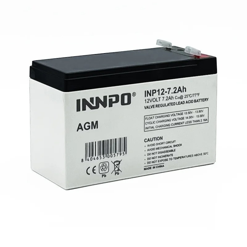INNPO BATERIA 7,2 AH / 7 AH 12V CATEGORIA AGM