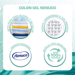 COLON NENUCO - DETERGENTE  ROPA BLANCA Y DE COLOR_ FORMATO GEL - MEGAPACK DE 5 BOTELLAS (40*5)