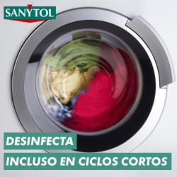 SANYTOL  DESINFECTANTE TEXTIL_ ELIMINA GÉRMENES Y MALOS OLORES DE LA ROPA SIN LEJÍA - PACK DE 4 X 500 ML