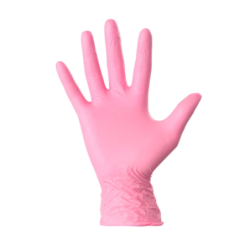 GUANTES DE NITRILO  ROSA...