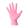 GUANTES DE NITRILO  ROSA TALLA M CALIDAD 3.5GR SANTEX SIN POLVO  ESTUCHE 100UDS ( SANITARIO , ALIMENTACION, HORECA...)