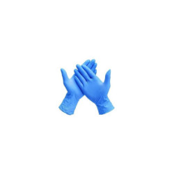 GUANTES DE NITRILO CALIDAD 3.5GR AZUL SANTEX SIN POLVO TALLA L ESTUCHE 100UDS ( SANITARIO , ALIMENTACION, HORECA...)