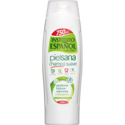 PACK DE 2 INSTITUTO ESPAÑOL CHAMPU SUAVE PIEL SANA 750 ML USO FRECUENTE