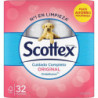 PAPEL HIGIENICO SCOTTEX ORIGINAL 32 UNIDADES 2 CAPAS HIGIENE Y SUAVIDAD