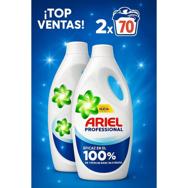 ARIEL LIQUIDO PROFESIONAL ORIGINAL 2*60 LAVADOS ( CAJA DUO)